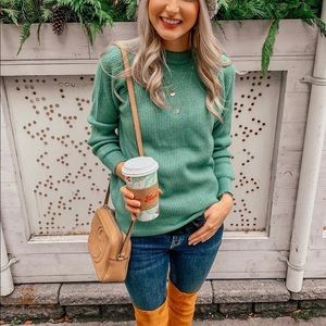 Goodnight Macaroon Green Crew neck Sweater One size